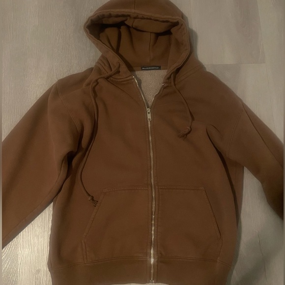Brown Christy Hoodie Brandy Melville - Picture 1 of 3